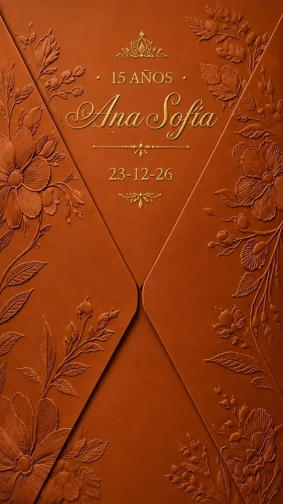 Invitación de muestra de 15 años